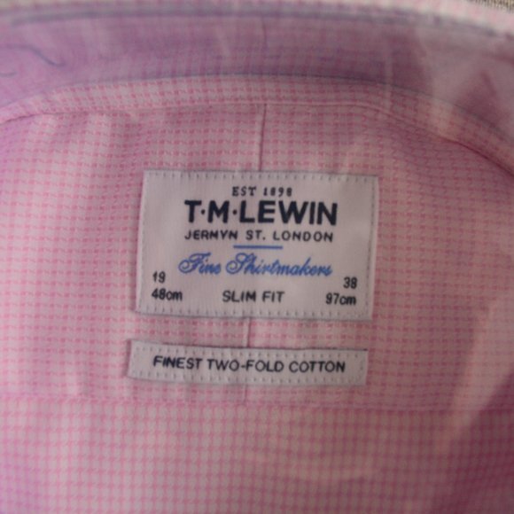 TM Lewin Cutaway Collar Shirts 19 38 New - Picture 5 of 9